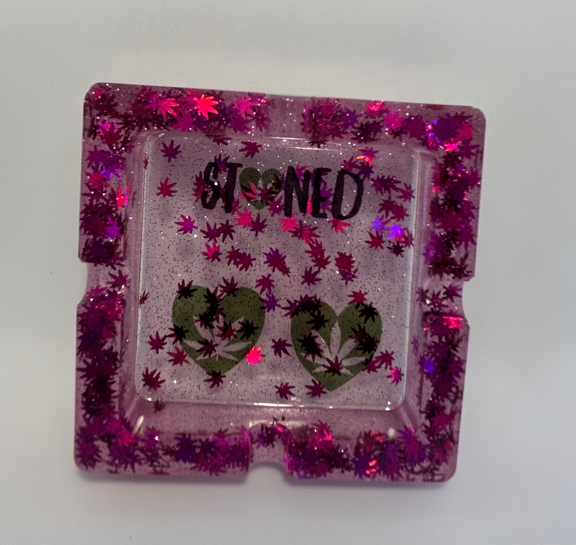 Stoned ashtray purple