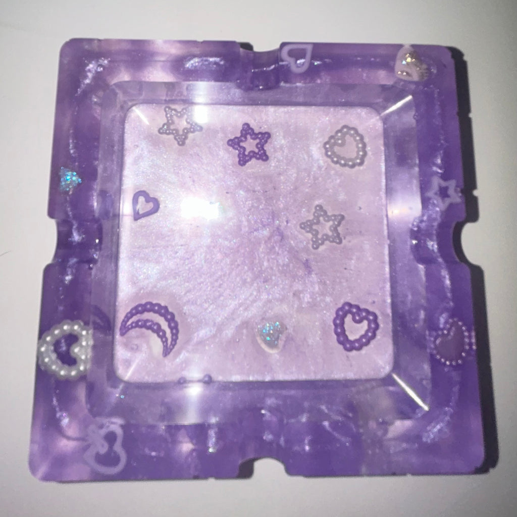 Cute purple heart ashtray