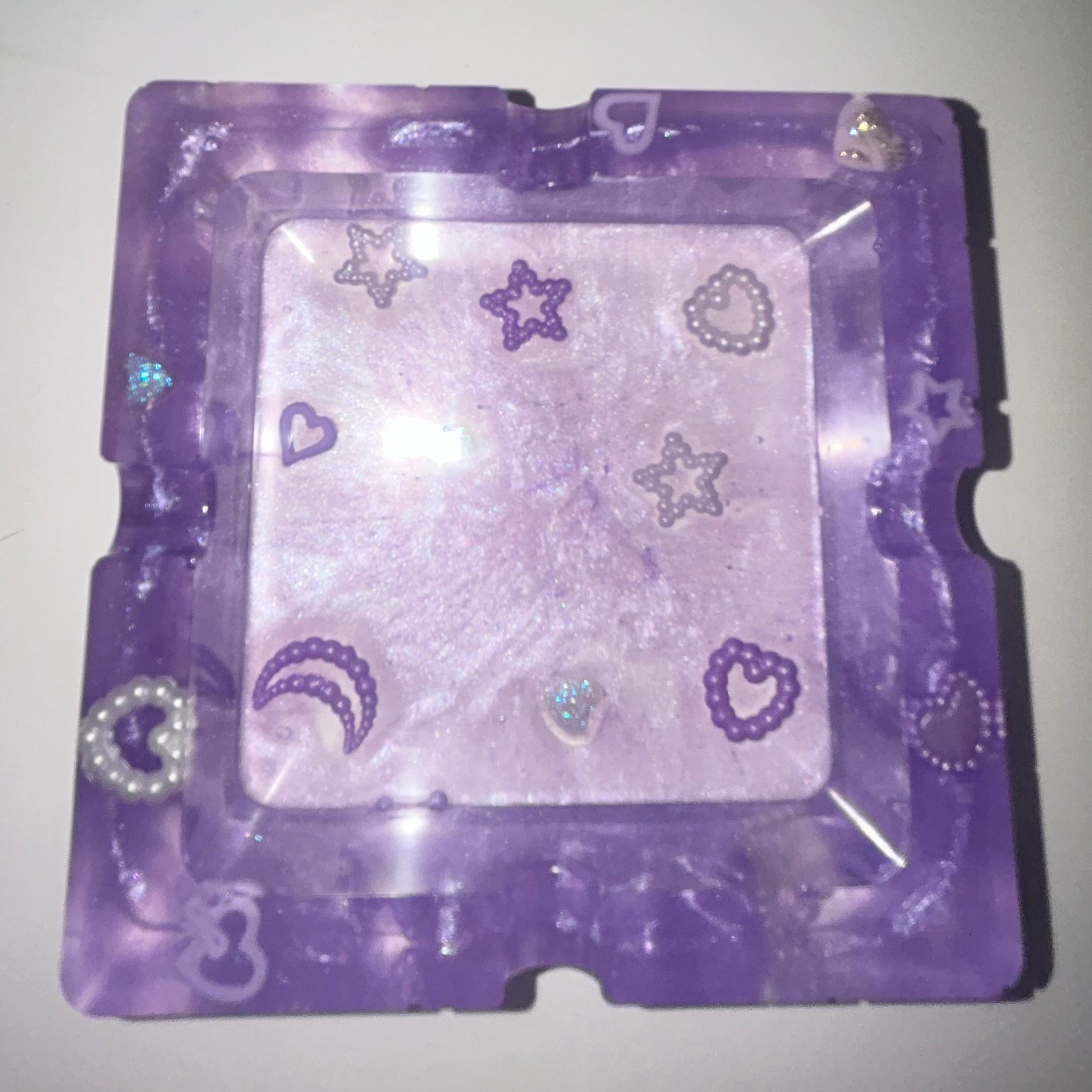 Cute purple heart ashtray