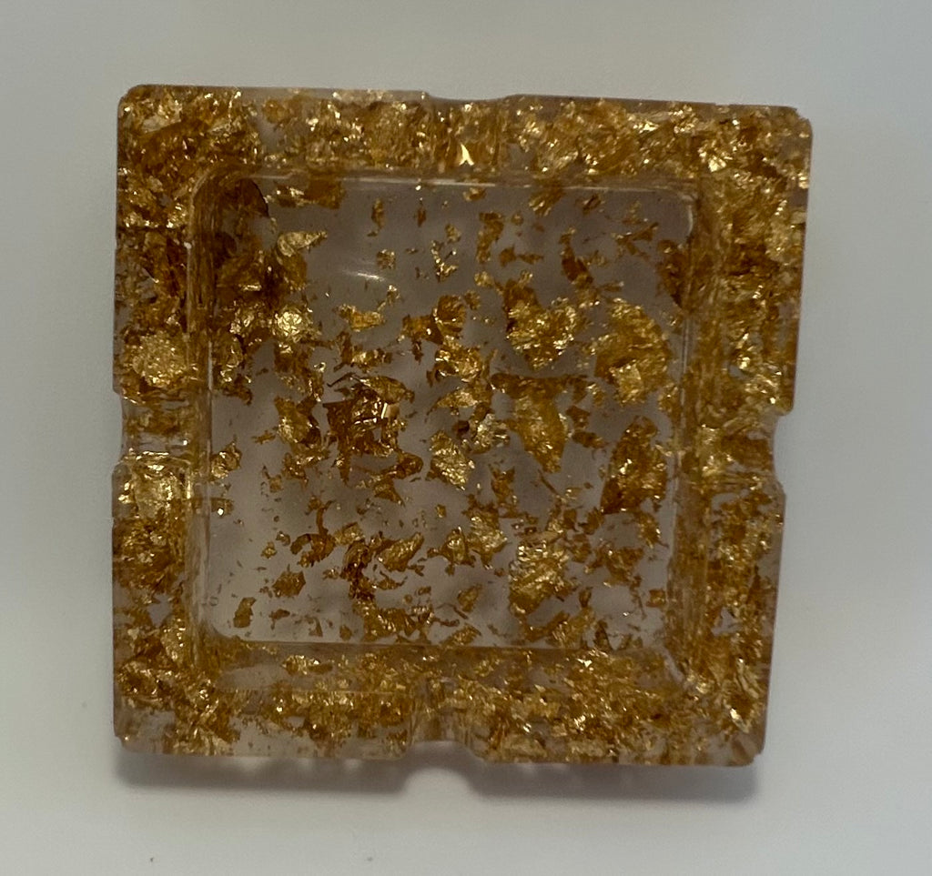 Gold flake ashtray