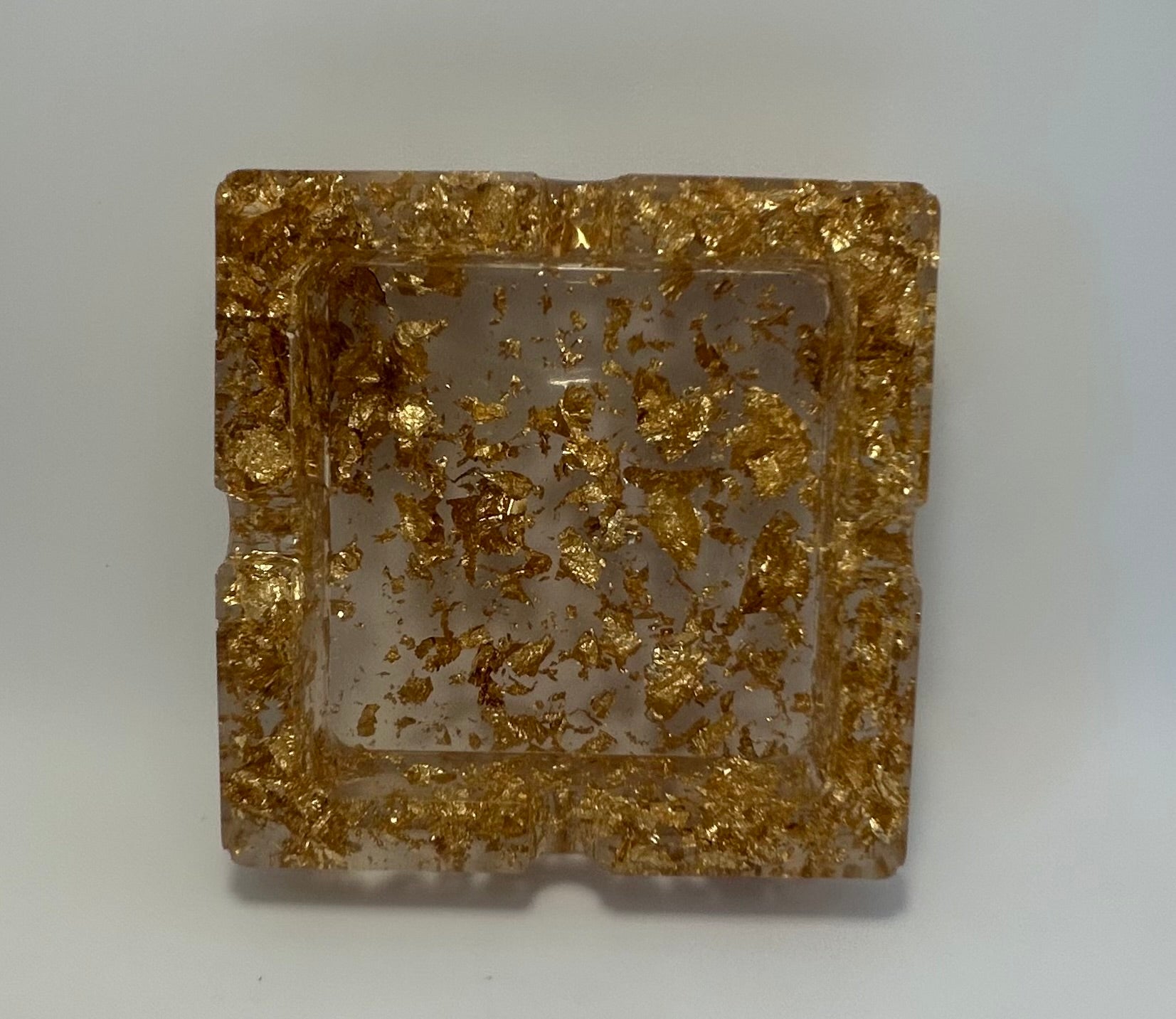 Gold flake ashtray