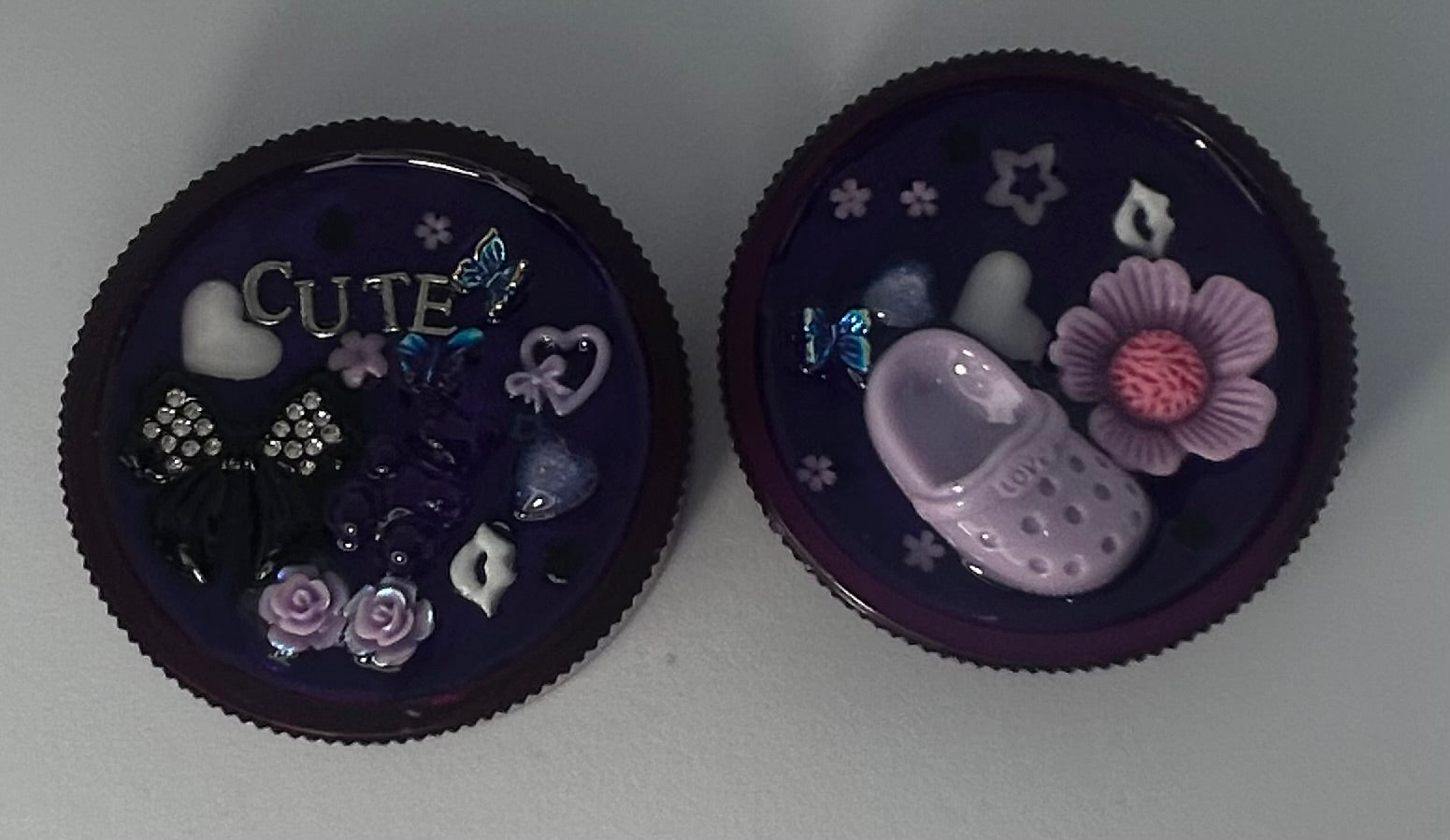 Cute purple charmed grinder