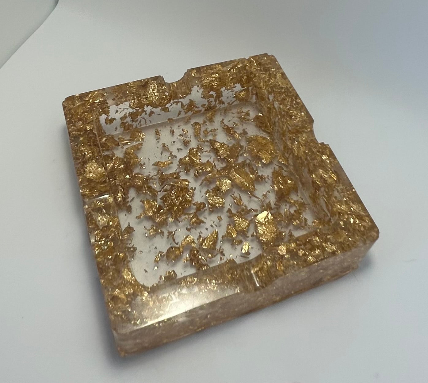 Gold flake ashtray