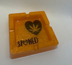 Orange Stoned ashtray