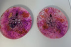Pink- weed finger coasters 2pk