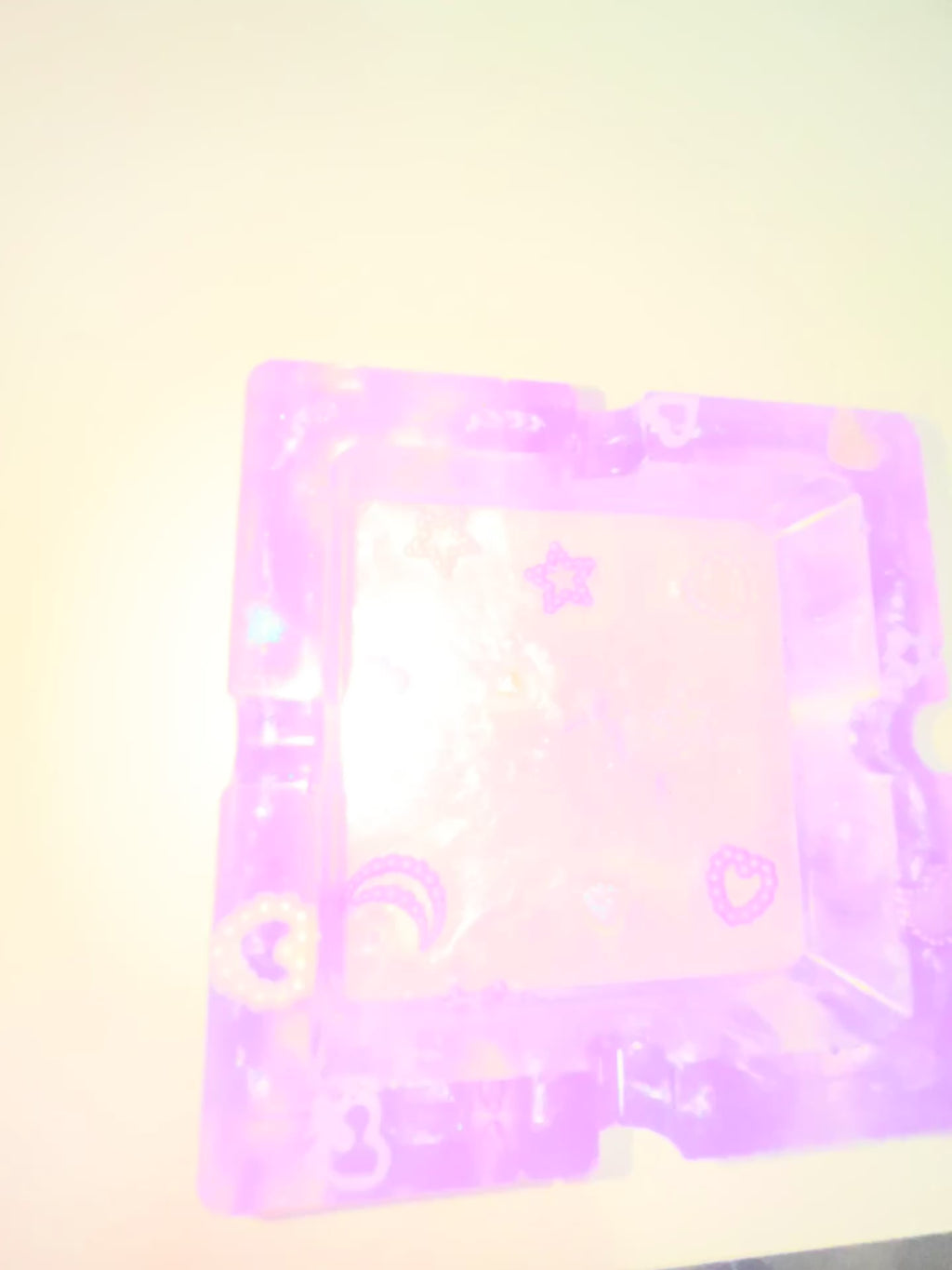 Cute purple heart ashtray